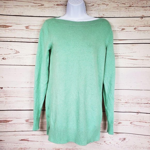LOFT Sweaters - Loft boat neck pullover green sweater S